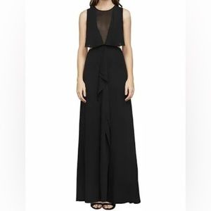 BCBGMAXAZRIA FIONA Gown silky georgette embellished SZ 6 NWT